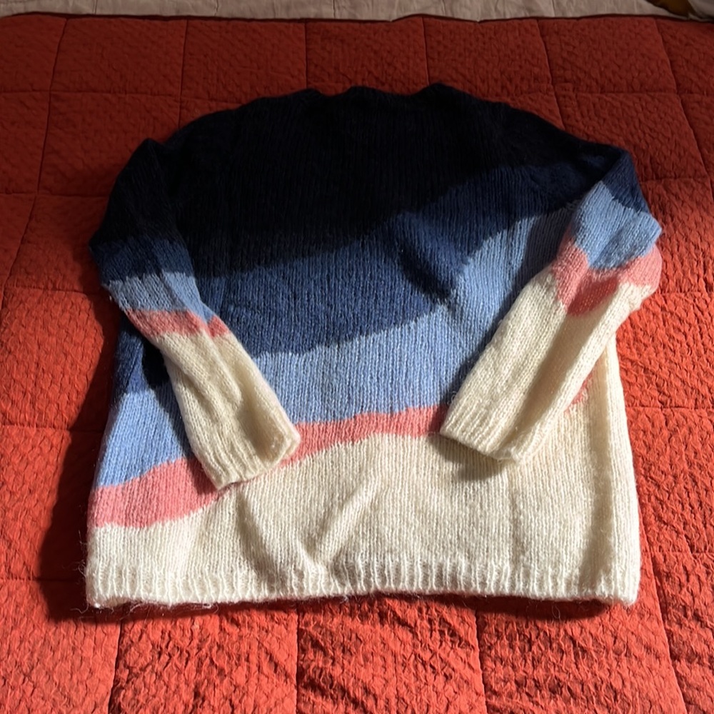 Sezane Winnie Jumper (Blue/Pink/White) - Picture 3 of 9